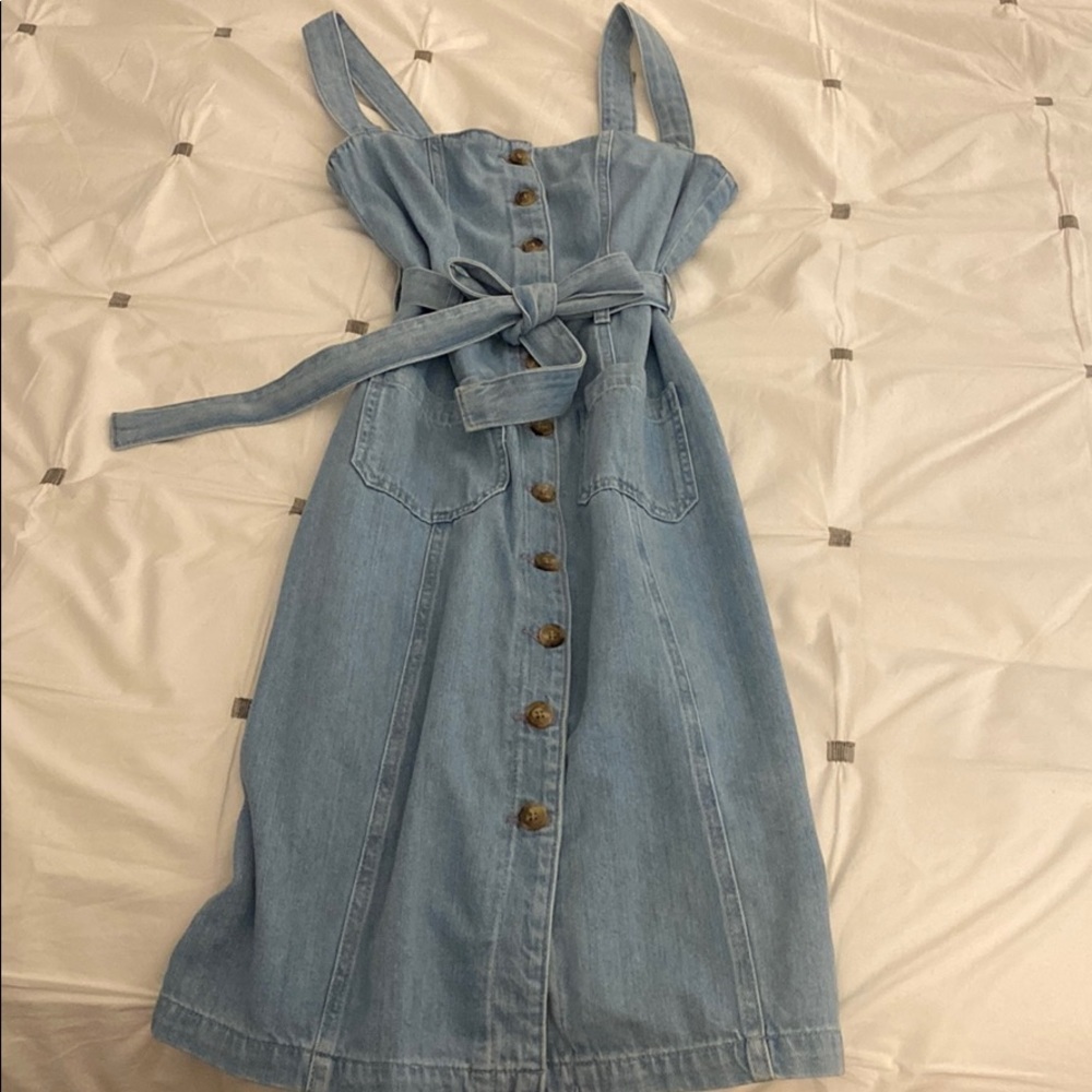Light Denim Midi Dress
